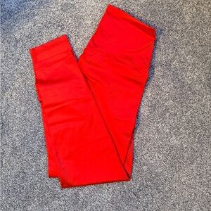 Aerie Shiny Red Leggings M - Never Worn